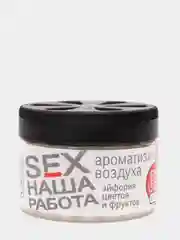 Ароматизатор воздуха баночка на панель Эйфория цветов и фруктов Sex наша работа