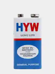 Батарейка Крона HYW LONG LIFE, 6F22, 9В