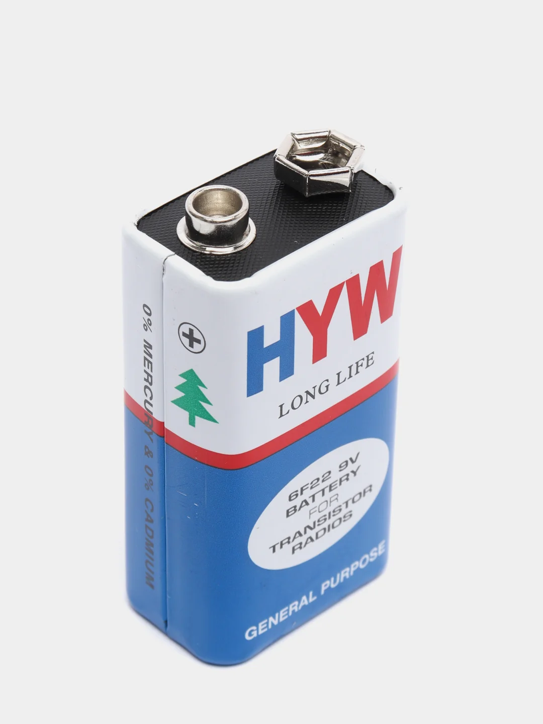Батарейка Крона HYW LONG LIFE, 6F22, 9В