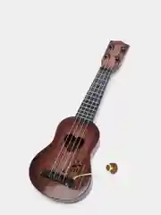 Тёмно-коричневый игрушка детская гитара 38,5 см