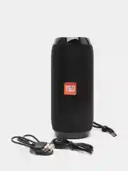 Черный беспроводная портативная Bluetooth колонка TG117