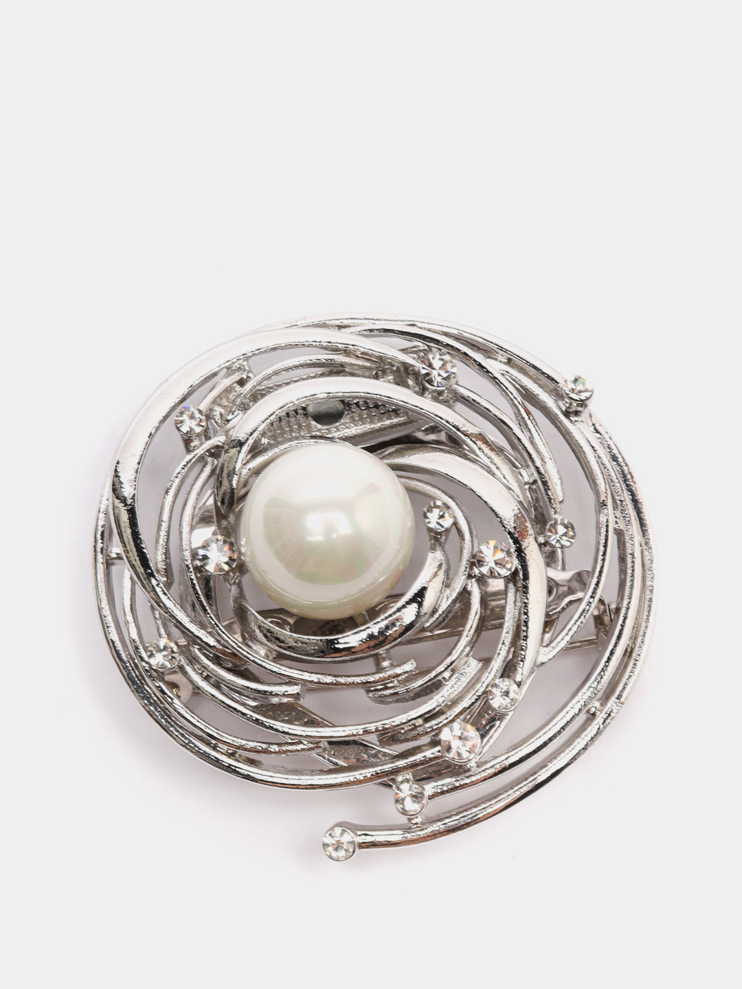 Брошь-зажим для шейного платка в форме гнезда с жемчужиной / Брошь круглаякупить по цене 599 ₽ в интернет-магазине KazanExpress