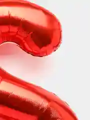 Воздушный шар фольгированный большой "Цифра" на День Рождения, 102 см, красный