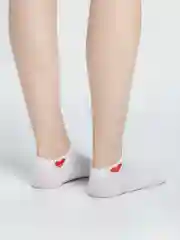 Белый носки женские с сердечком