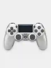 Серебряный беспроводной джойстик (геймпад) для Playstation 4 (PS4)