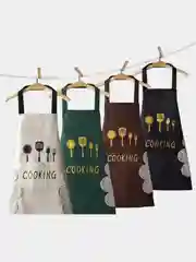 Коричневый кухонный фартук, 3 вида