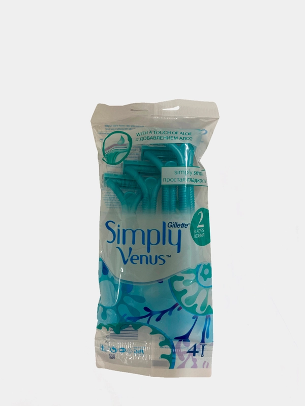 Женские станки для бритья одноразовые/Venus Одноразовые бритвы Simply  2, 4 штуки
