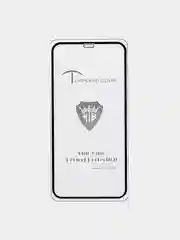 Защитное стекло 2,5D Full glue Brera для iPhone 11/XR/6.1", с черной рамкой