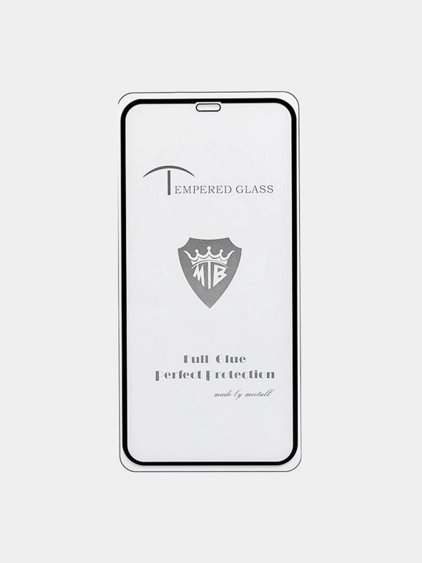 Защитное стекло 2,5D Full glue Brera для iPhone 11/XR/6.1", с черной рамкой