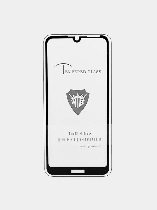 Защитное стекло 2,5D Full glue Brera для Huawei Honor 8A/Y6 2019/Y6s, с черной рамкой