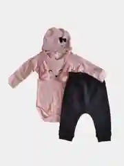 Розовый комплект костюмчик для малышей