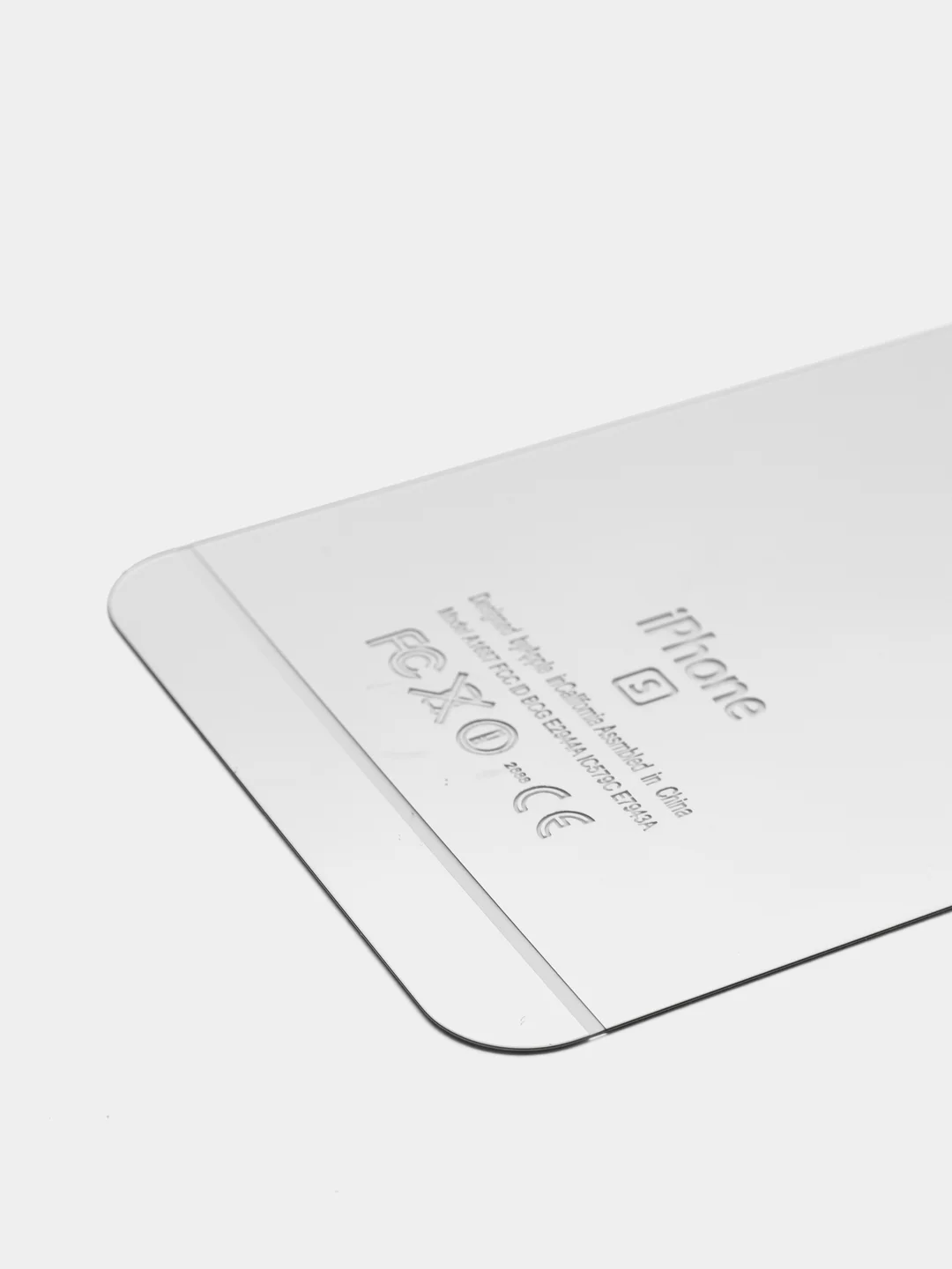 Серебряный защитное заднее стекло для iPhone 6