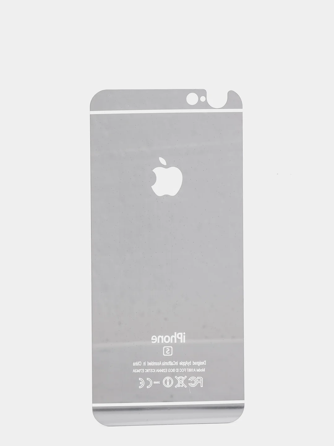 Серебряный защитное заднее стекло для iPhone 6