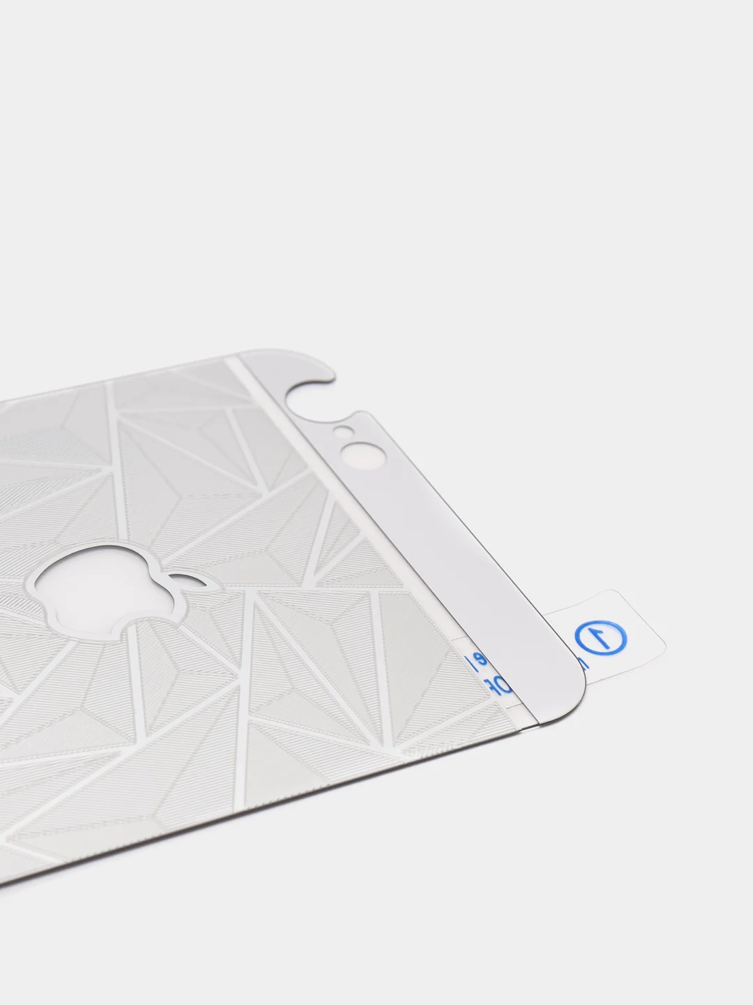 Серый металлик защитное заднее стекло для iPhone 6