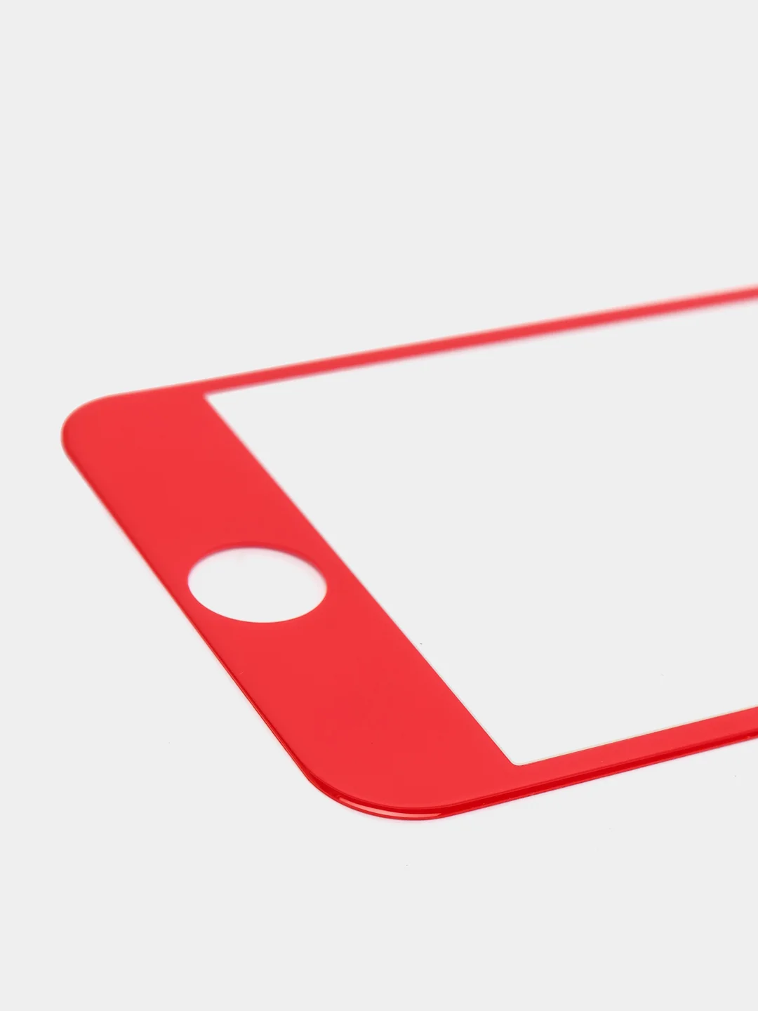 Красный защитное стекло c силиконовыми краями для iPhone 7 / 8