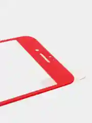 Красный защитное стекло c силиконовыми краями для iPhone 7 / 8