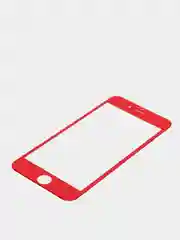 Красный защитное  стекло c силиконовыми краями  IPHONE 6