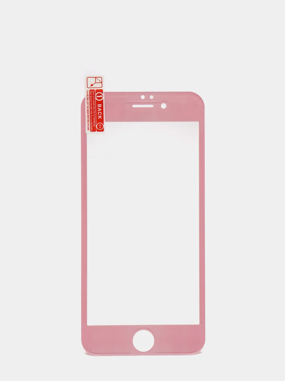 Красный защитное стекло c силиконовыми краями IPHONE 6