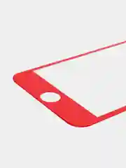 Красный защитное  стекло c силиконовыми краями  IPHONE 6