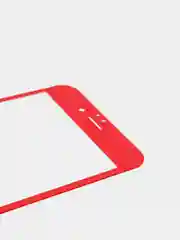 Красный защитное  стекло c силиконовыми краями  IPHONE 6
