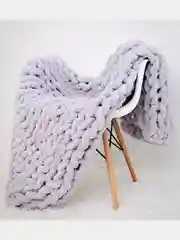 Серый плед Eco-Me/Puffy, синель