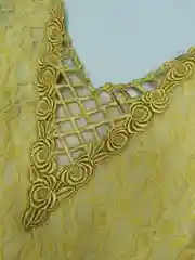 Платье с коротким рукавом, жёлтое