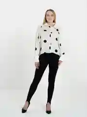 Черный лосины со штрипками, в рубчик