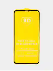 Защитное стекло 9D для iPhone всех моделей с тонкой черной рамкой