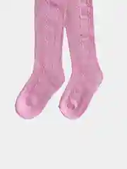 Розовый колготки детские, ажурные, хлопковые для девочек