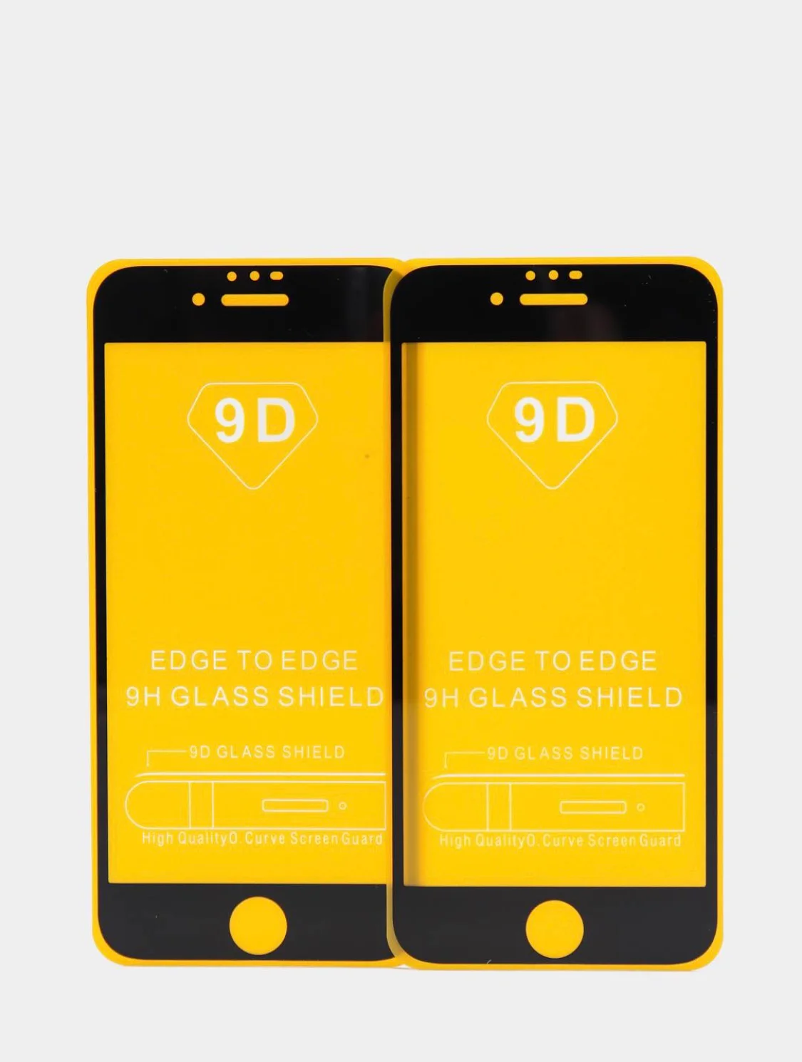 Защитное стекло 9D для iPhone всех моделей с тонкой черной рамкой