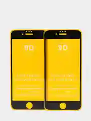 Защитное стекло 9D для iPhone всех моделей с тонкой черной рамкой