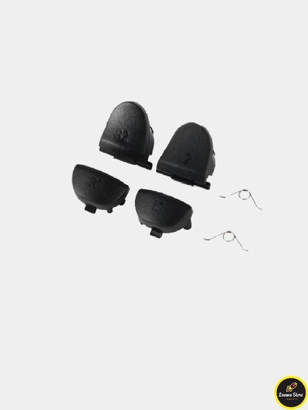Черные сменные кнопки для джойстика  R1 L1 R2 L2, триггеры для Dualshock 4 / PS4