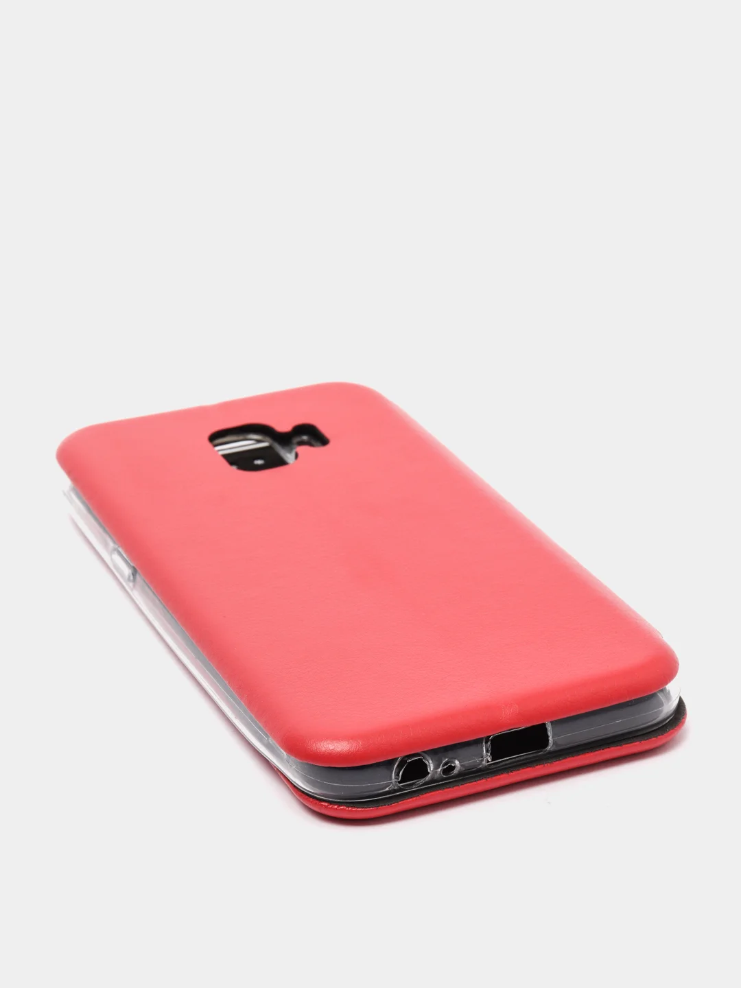 Красный чехол-книжка на Samsung Galaxy J2 Core, Самсунг Галакси Джи2 Кор