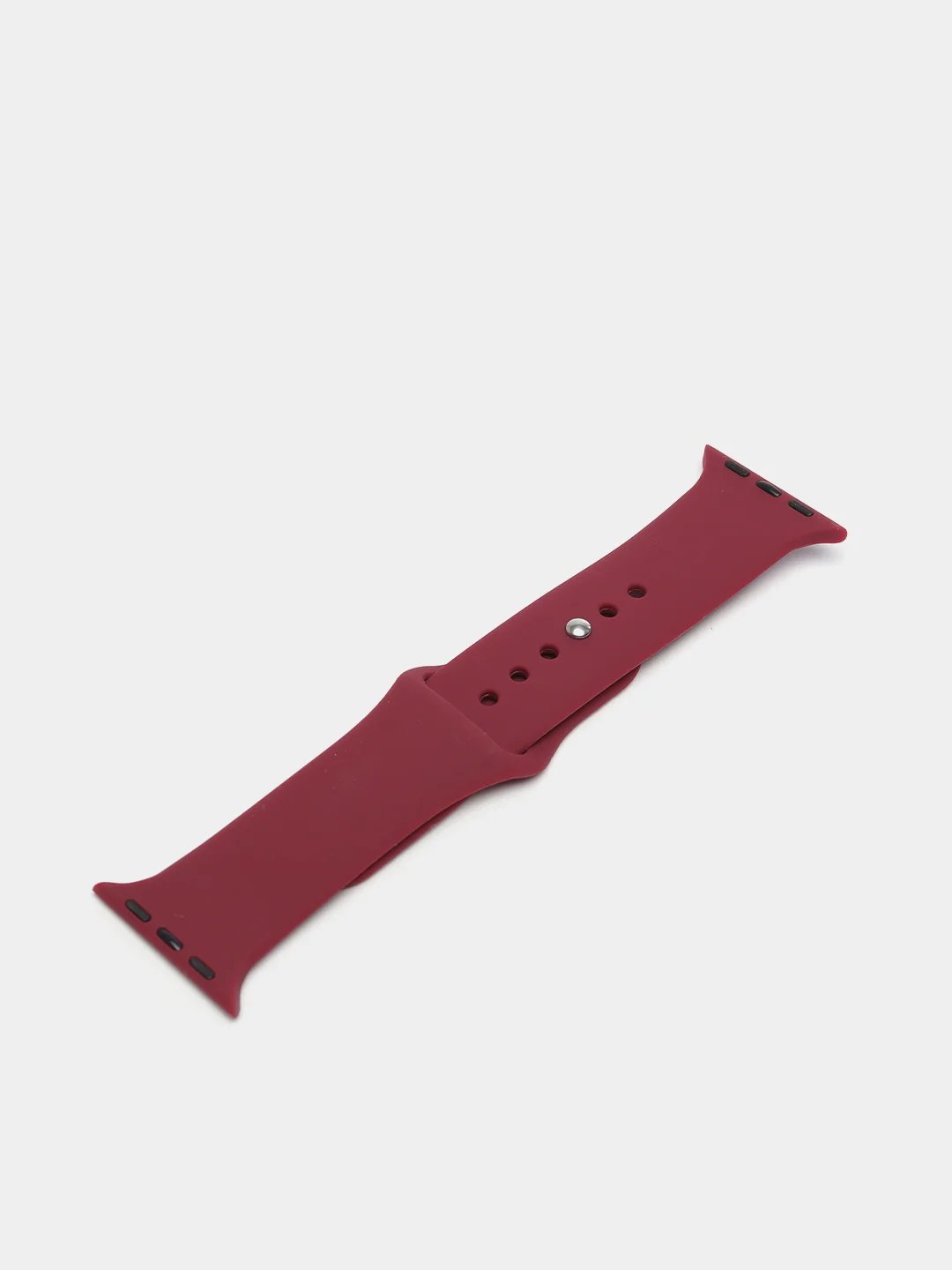 Багровый бампер с защитным стеклом и ремешком для Apple Watch 38/40/41/42/44/45/49