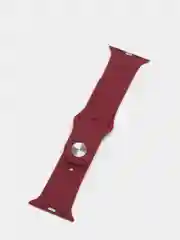 Багровый бампер с защитным стеклом и ремешком для Apple Watch 38/40/41/42/44/45/49