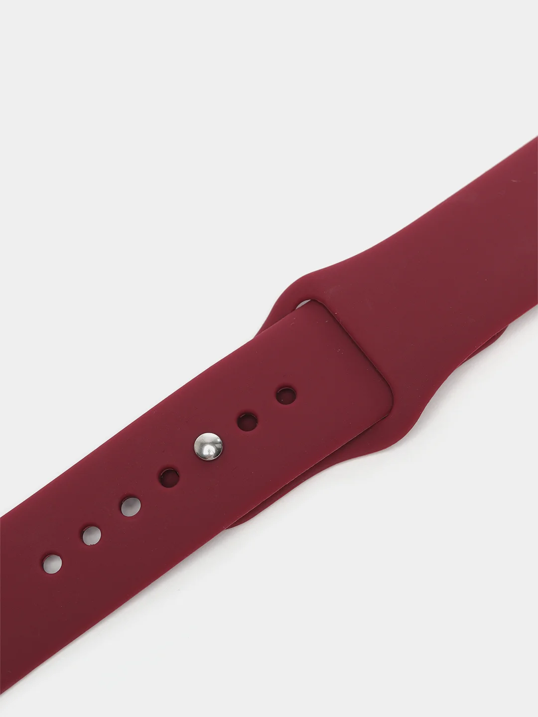 Багровый бампер с защитным стеклом и ремешком для Apple Watch 38/40/41/42/44/45/49