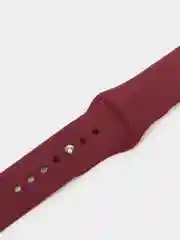 Багровый бампер с защитным стеклом и ремешком для Apple Watch 38/40/41/42/44/45/49