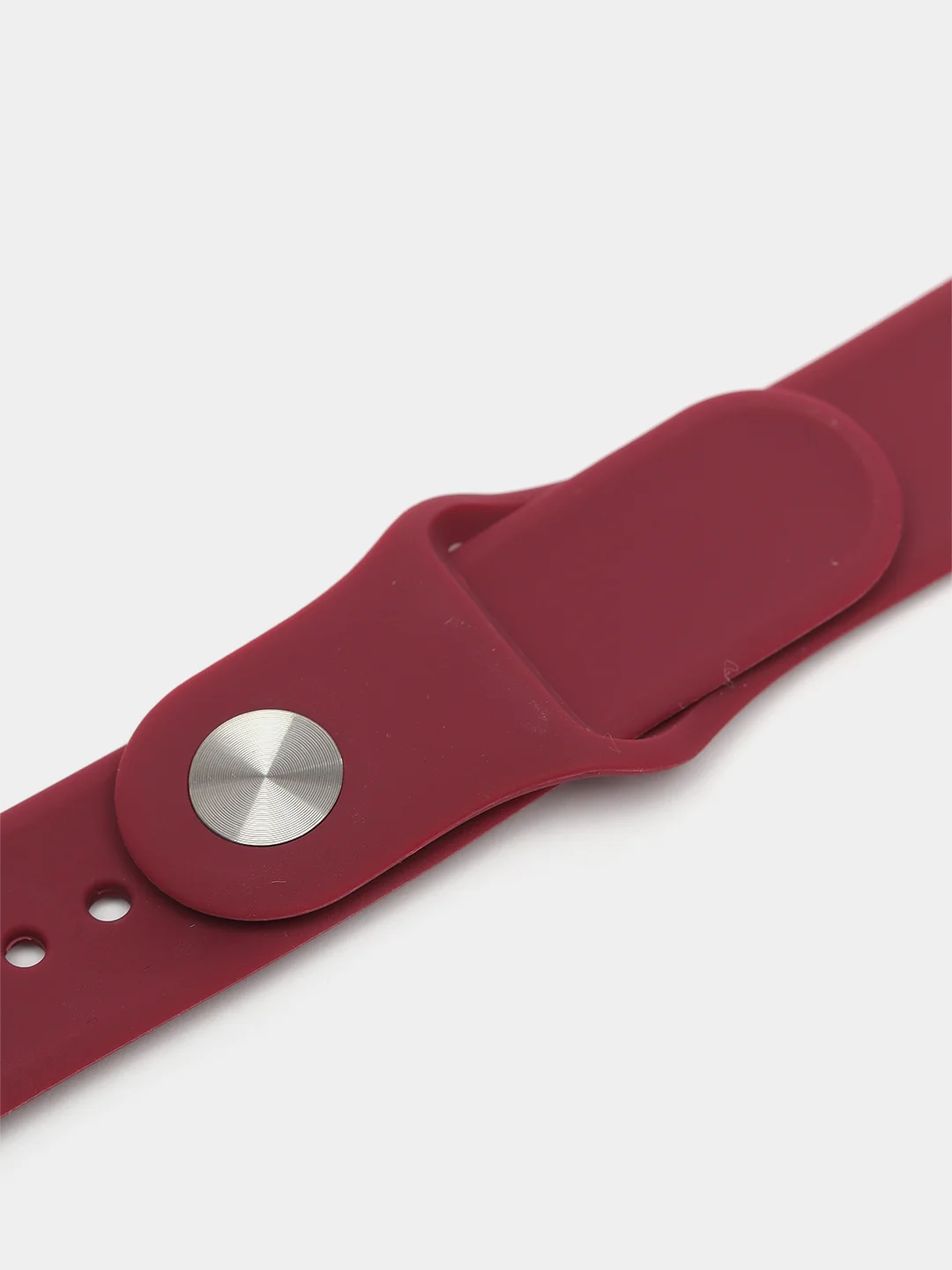 Багровый бампер с защитным стеклом и ремешком для Apple Watch 38/40/41/42/44/45/49
