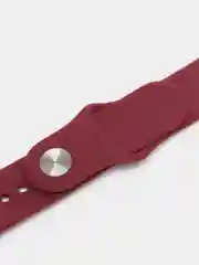 Багровый бампер с защитным стеклом и ремешком для Apple Watch 38/40/41/42/44/45/49