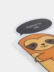 Коралловый панель для стикеров на компьютер