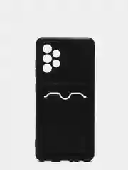 Черный чехол накладка c карманом для карт Xiaomi Poco X3, Poco M3, Samsung Galaxy A72, A52, A50