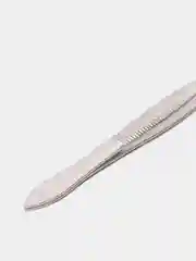 Серебряный пинцет для бровей профессиональный косметический, скошенный край