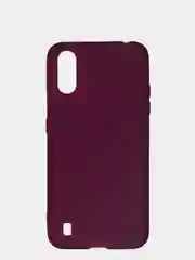 Бордовый чехол Samsung Galaxy A01 силиконовый