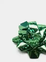 Лесной зеленый бант Звезда для оформления подарка, 4,5 см/5 см /6,35 см