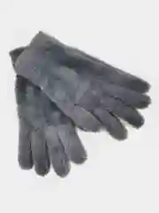Угольный пушистые перчатки / Мягкие перчатки / Вязаные перчатки