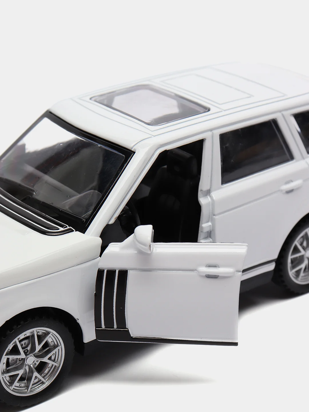 Белый range Rover металлическая машинка
