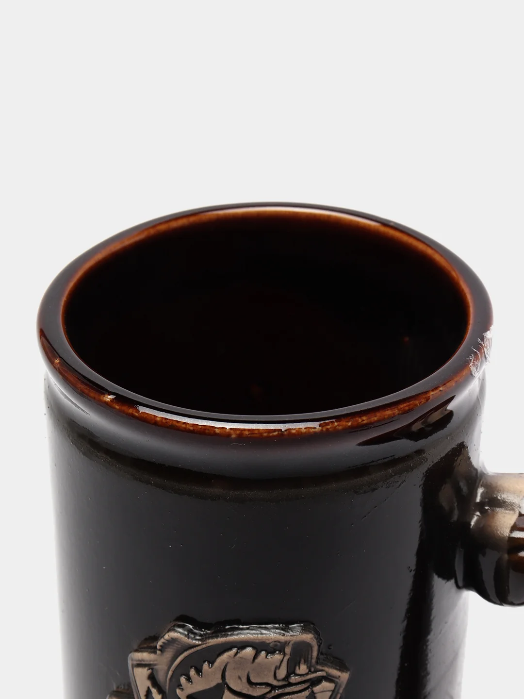 Пивной бокал фигурный керамика Рыбалка  0.75 л