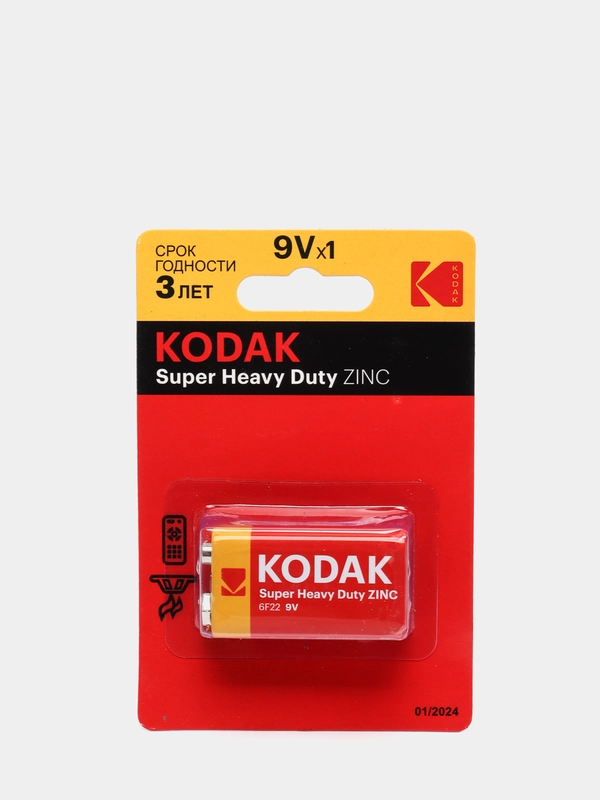 Солевая батарейка Kodak 6F221BL EXTRA HEAVY DUTY 1 шт