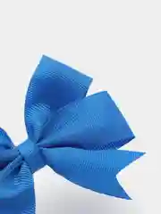 Бант для волос на зажиме синий / Школьные банты /