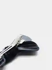 Индиго бантик бархатный на зажиме для девочки, 2 штуки